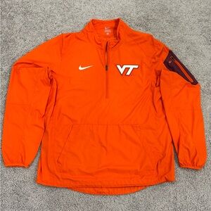 Nike Men's Virginia Tech Orange Windbreaker Pullover Jacket